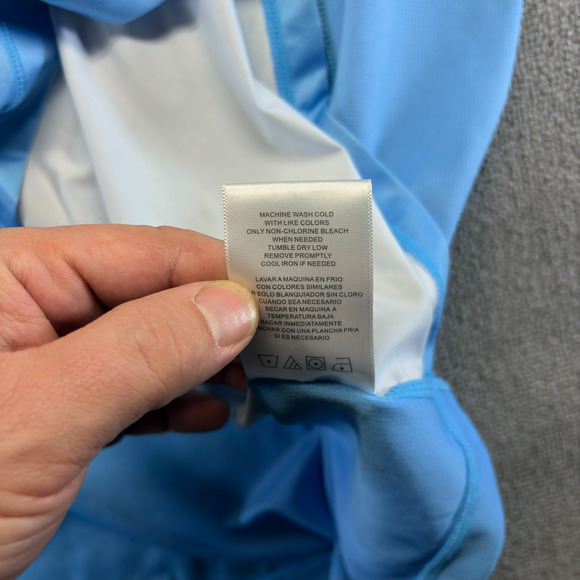 Habit Mens UPF 40+ UV Protection Hooded Performance Shirt Blue Camo 2XL Fishing - Picture 10 of 10